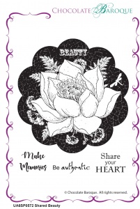 Shared Beauty unmounted rubber stamp set - A6